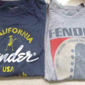 Fender t-shirts Lucky Brand, and Fender